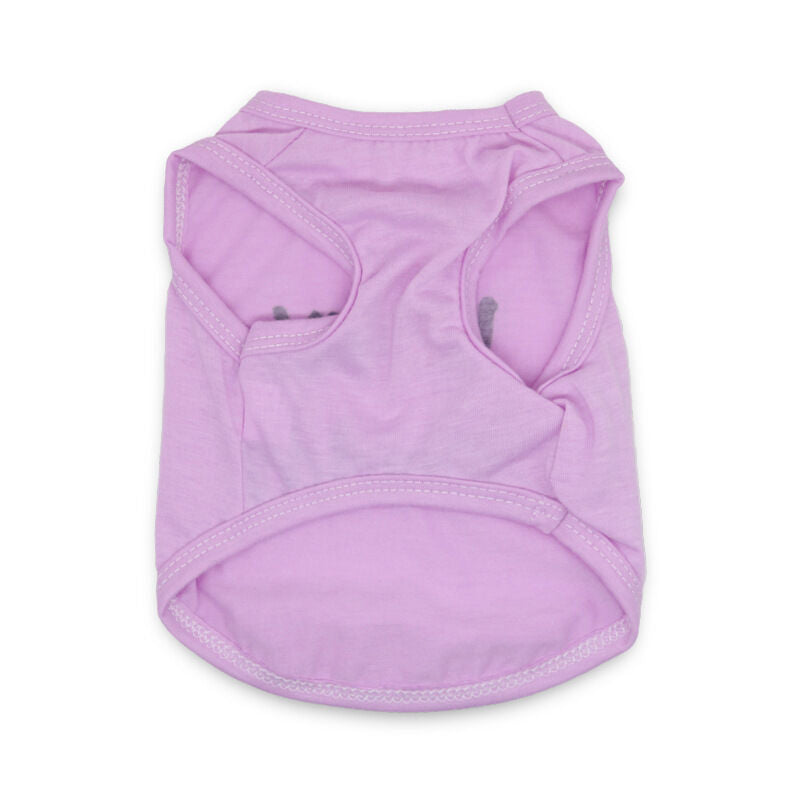 Pet products 4-Piece Pet Vest Set for Summer - Includes 4 Versatile Vests with I ❤️ my Mommy Message, Lightweight Breathable Fabric Perfect for Dogs and Cats in Warm Weather(S)