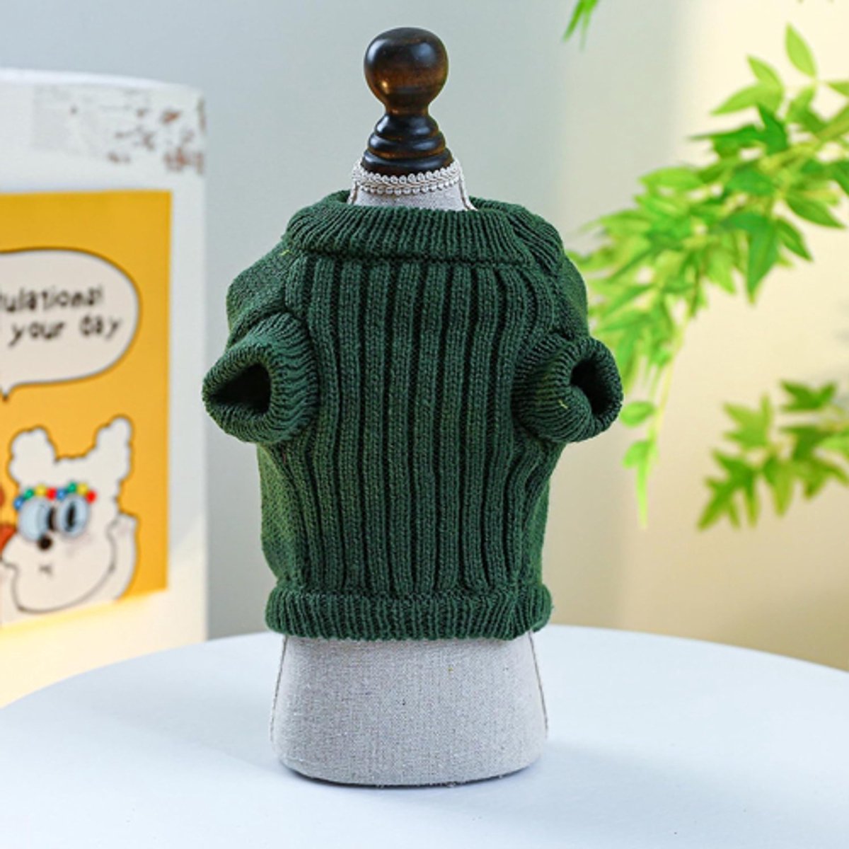 Dog Coat - Dog Sweater - Sweaters for Small Dogs - Dog Sweater - Cute Dinosaur Sweater - Soft and Comfortable Winter Clothes - Warm Knit Cat Sweater - Perfect for Christmas - Puppy Shirts - Christmas - Size XL