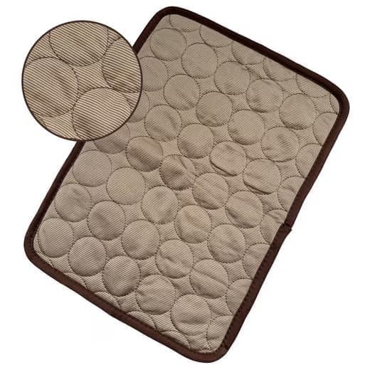 Cooling Mat for Dogs and Cats, Light Brown, 100×70cm, Breathable, Multiple Colors, Compatible with All Breeds