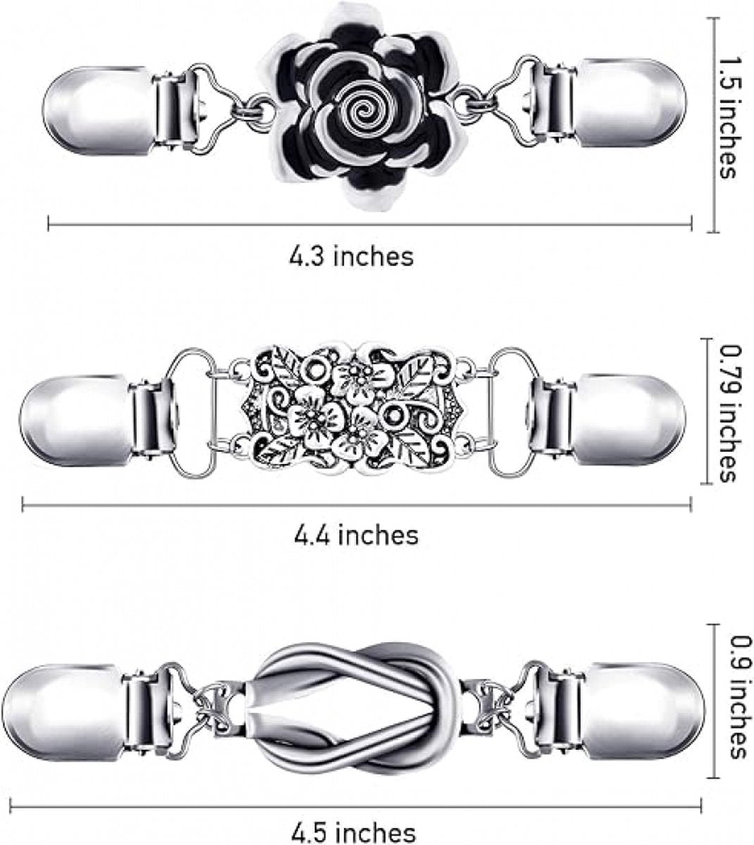 6 pieces - Cardigan clasp - Brooch clip - Women's cardigan clip - Cardigan clasp - Clothes clip - Cardigan clips - Cardigan pin - Cardigan clip - Non-slip fixed buckle - for dresses, shirts, sweaters, jackets