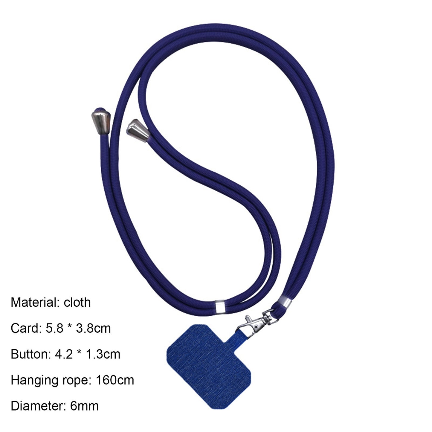 Mightlink Phone Lanyard,Universal Crossbody Cell Phone Lanyards Adjustable Shoulder Neck Straps,Cell Phone Lanyard Compatible for All Smartphones White