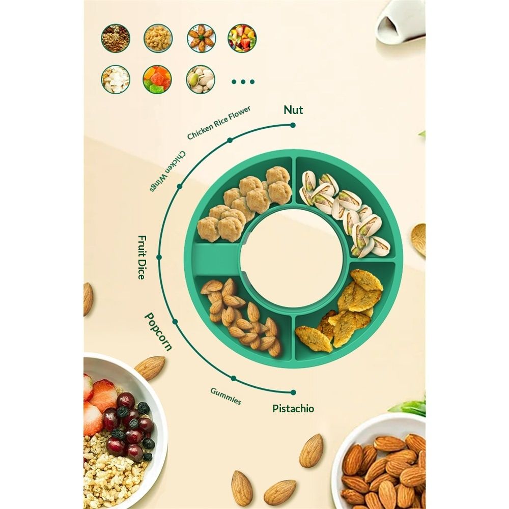 Snack Bowl for Cup 40 oz with Handle-Perfectly Compatible Tumbler 40 oz with Handle, Reusable Silicone Snack Tray