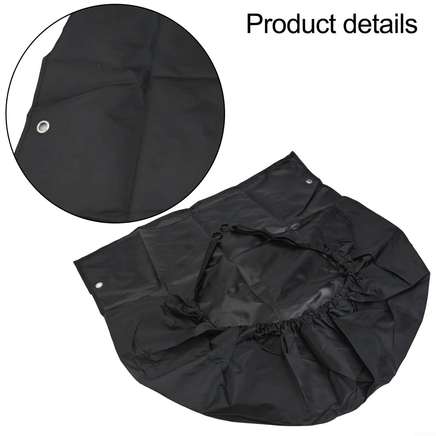 Tire Covers Set of 4 - UV Resistant Trailer Wheel Covers for Camper, SUV, Jeep, Trucks, Trailers and RV, Universal Tire Fits 27"-29" Inch Tire, Black