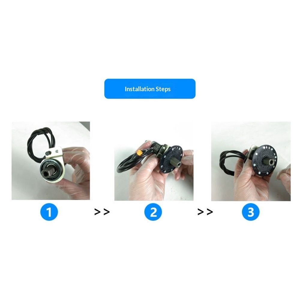 KT D12 Bike Magnets Pedal Assist Sensor Ebike Easy Crank Installation PAS Sensor(Waterproof line)