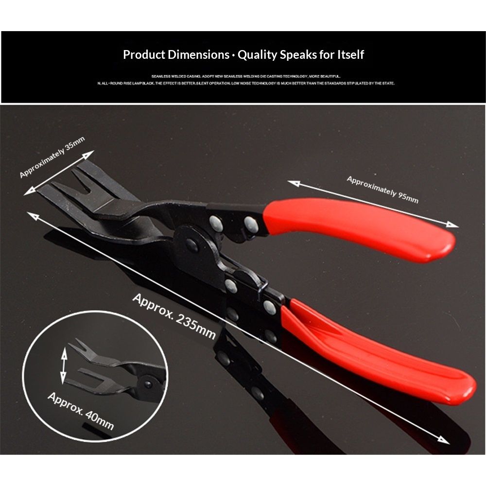 Car Clip Pliers Tool Universal Auto Door Car Upholstery Trim Clip Removal Plier Panel Clip Pliers Set Fastener Remover - Prevents Damage to Trim and Fasteners
