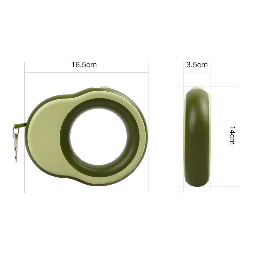 Telescopic dog leash, 11.5 feet extendable dog leash, suitable for dogs weighing 0-55 pounds, one handed lock, 360 ° tangle free strong light, perfect for medium to large dogs, green