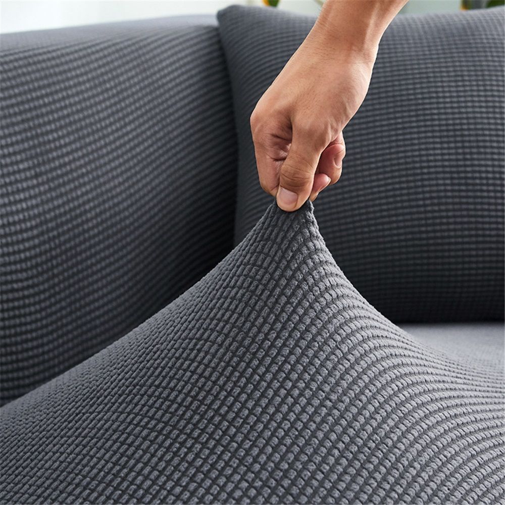 Easy-Going Waterproof Couch Cover, Sofa Stretch Jacquard Slipcover, Leakproof Furniture Protector for Kids, Pets, Dog and Cat (Sofa, Gray)