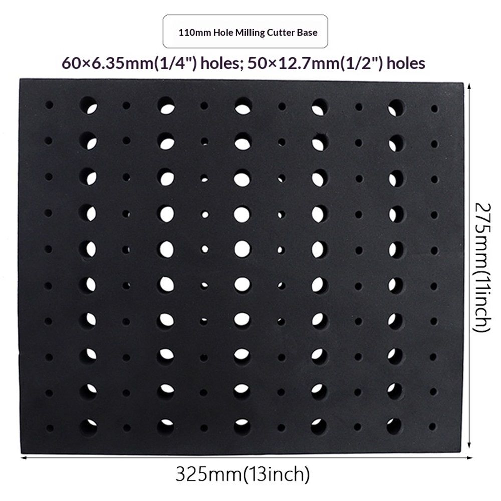 Router Bit Storage Inserts for 110 Bits, 50PCS 1/2" and 60PCS 1/4" Shank Router Bits, Routers Bit Holder, Bits Organizer with High Density Foam, Fits Toolbox, Drawer, Workstation