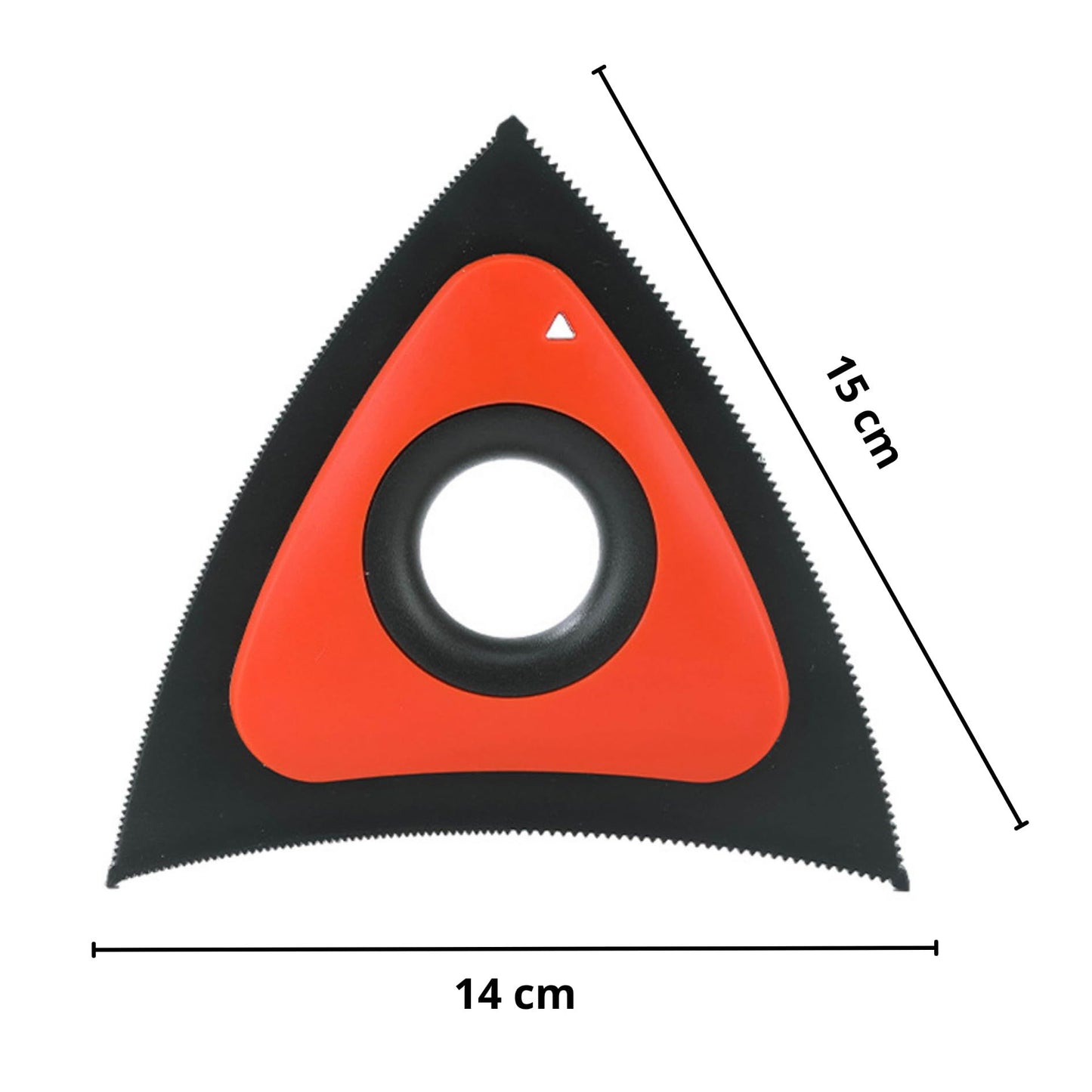 Mini Pet Hair Remover Triangle (Orange) – Eco‑Friendly, Reusable Lint & Fur Cleaner for Carpets, Furniture, Clothing & Auto Interior – Ergonomic Precision Tool