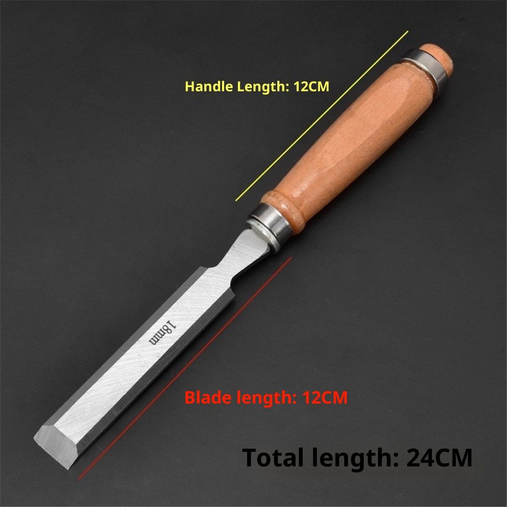 Carbon Steel Carving Semicircle Wood Chisel Set DIY Woodworking Handle Carpentry Tools Pack of 4(50 carbon steel 4PC)