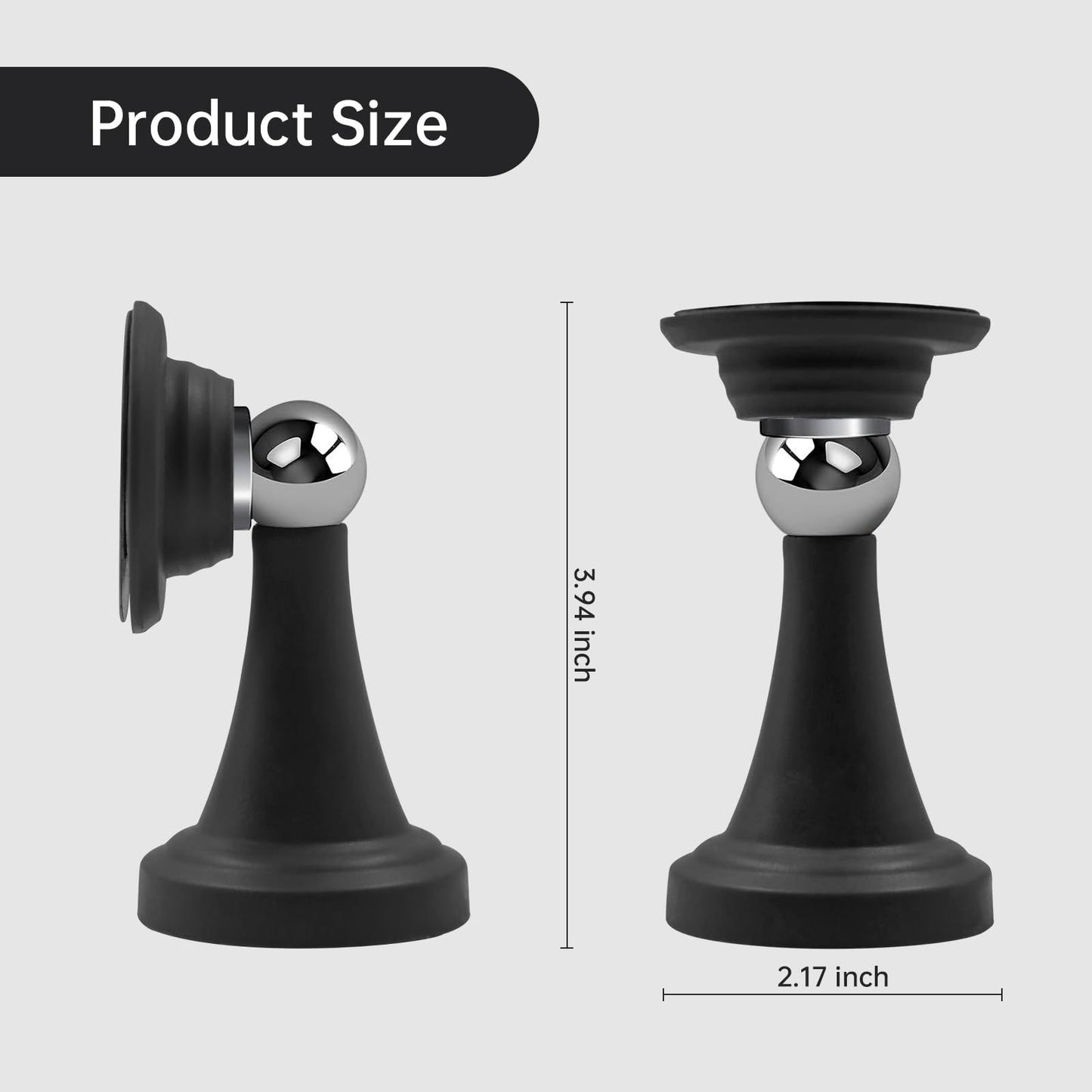 Magnetic Door Holder for RV, Magnetic RV Door Stopper, Strong Magnetic Baggage Door Catch Latch for RV, Camper, Travel Trailer, Motor Home, Boat Compartments, Cargo (Black)