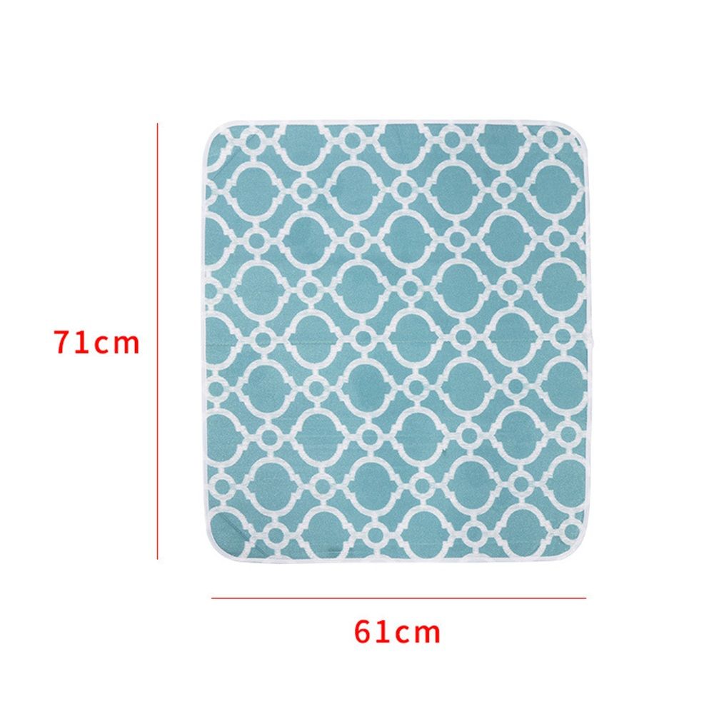 Ironing Mat, Portable Travel Ironing Pad, 71*61cm Ironing Mat for Table Top of Washer, Dryer, Table Top, Countertop, Coating and Scorch Resistant(blue)