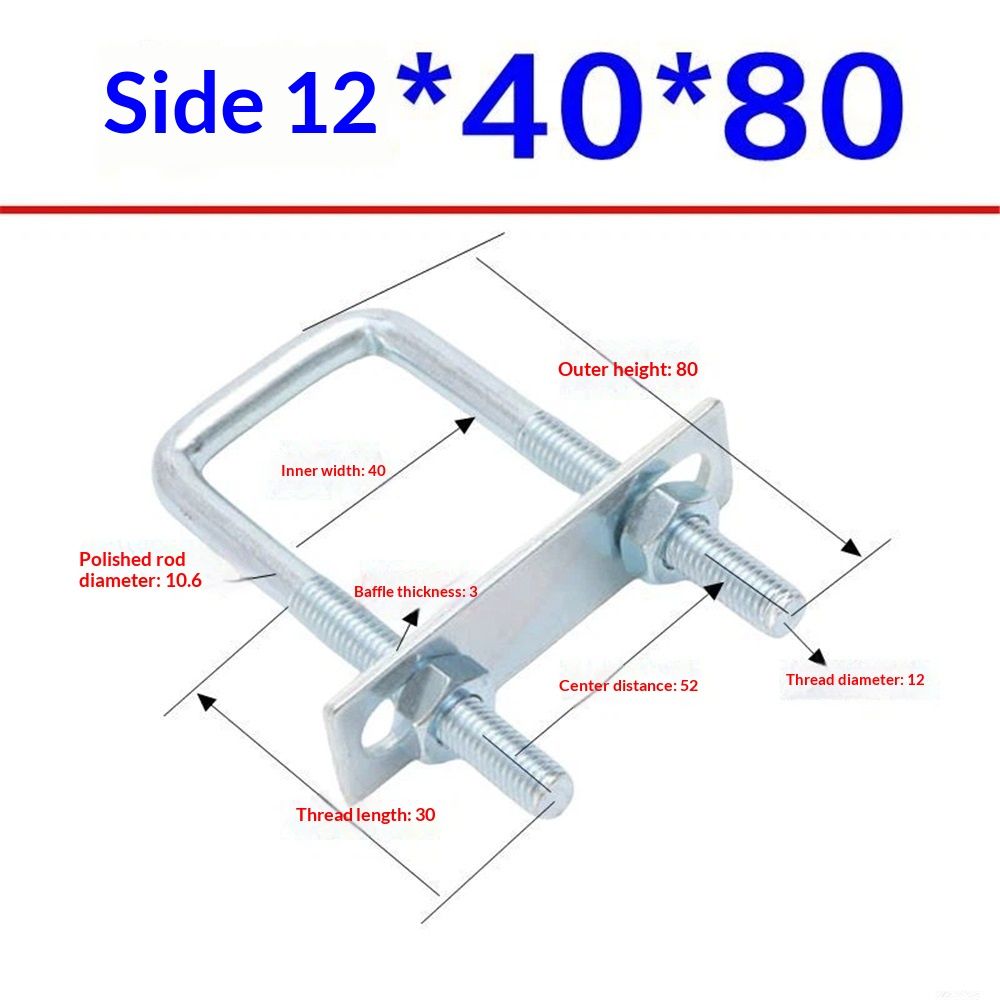 Leaf Spring Clamp Kit Fits Leaf Springs Up, Locks Leaf Springs Together For Stabilizing,Provides Better Control of Axle Torque Pack 4pcs
