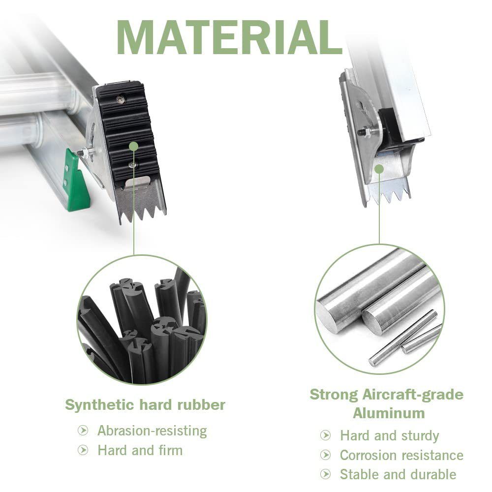 2 pack Replacement Shoe Kit for Aluminium Ladder Extension Ladder Feet, Replacement Parts for Aluminum Ladders