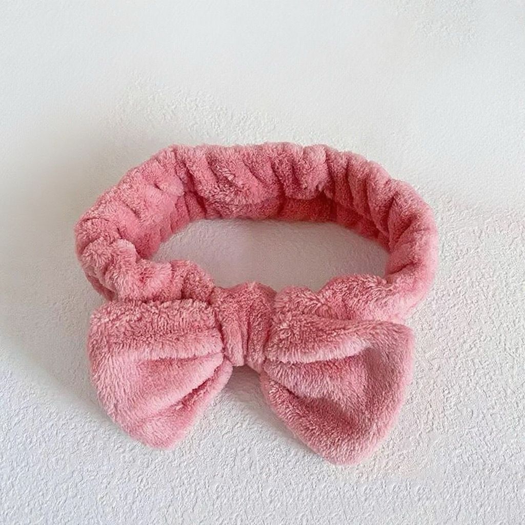 Autumn/Winter Plush Bow Headband Yellow