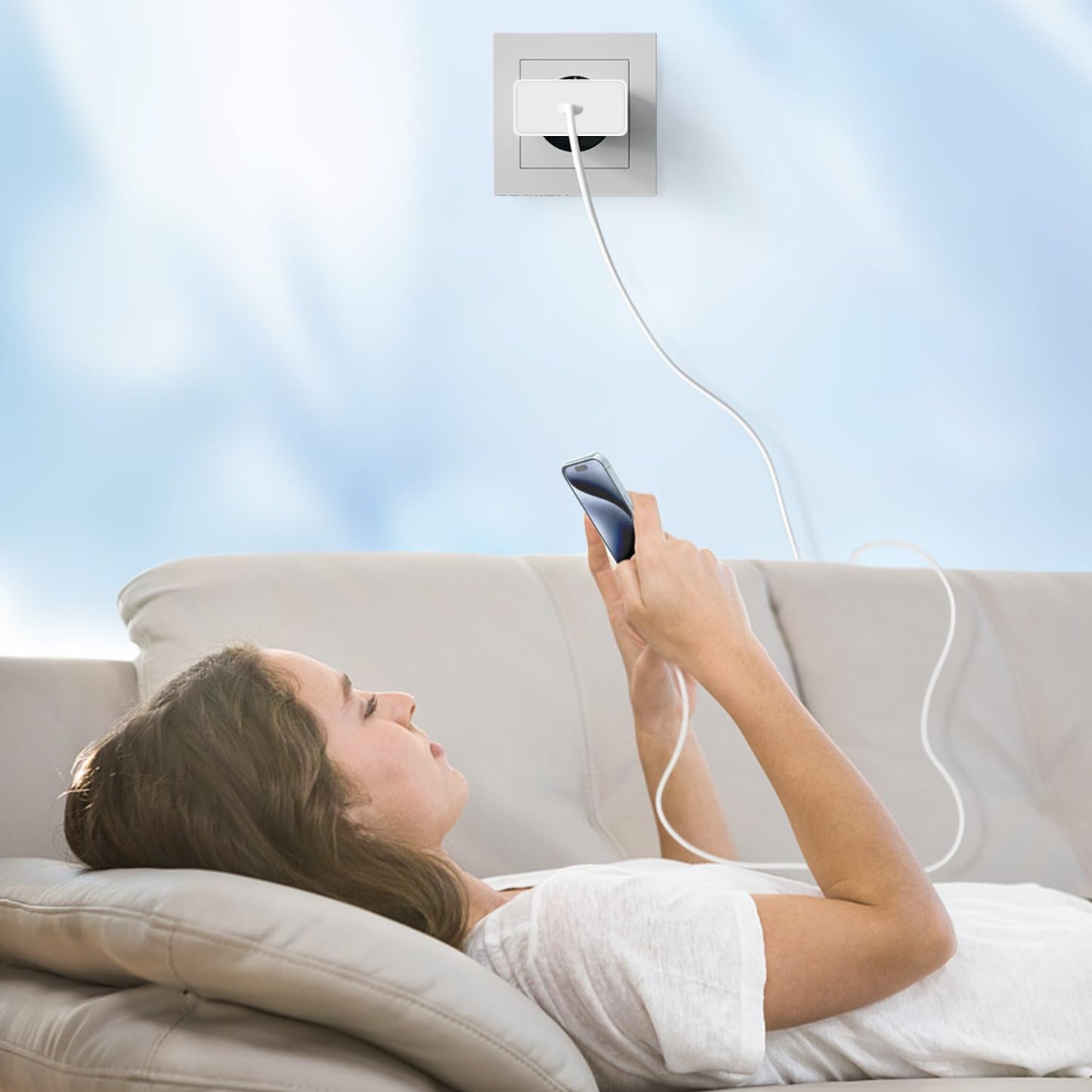 25W USB C Fast Charger with 2m Cable for Samsung Galaxy S25 S24 Ultra/S23/S22 Ultra/S22+/S21 FE 5G/S20/S10/S9/A52S/A55 5G/A13/Note20, Type C Connector