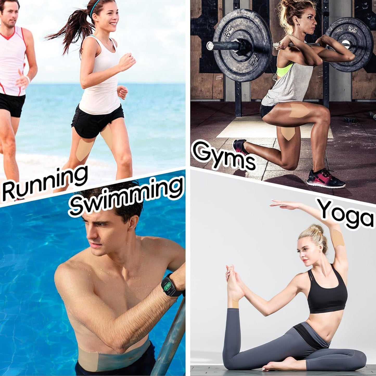 10 Pcs Thigh Friction Pads,Self Adhesive Thigh Supports Anti Chafing Tape for Women Thigh
