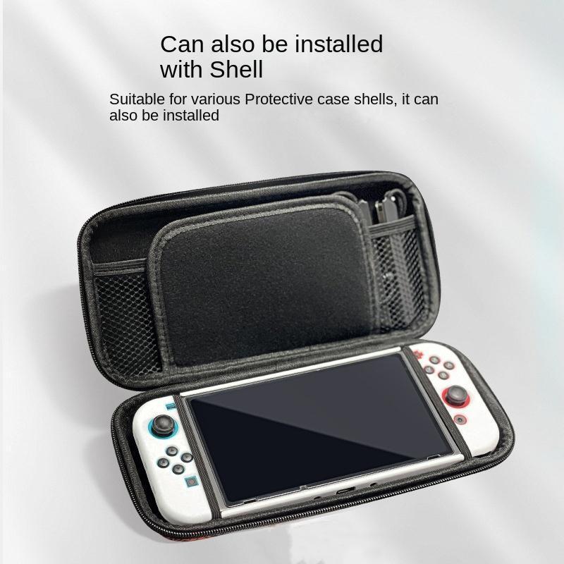Carry Case Compatible with Nintendo Switch and New Switch OLED Console with Pockets for Accessories and Games-O