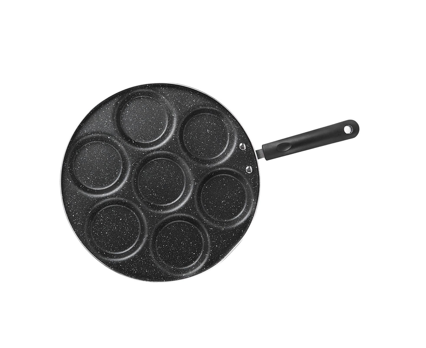 7-Hole Non-Stick Frying Pan, Egg & Burger Mold, Household Cooking Pan