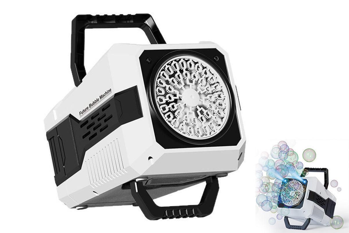 Bubble Machine Automatic Minute Big Bubbles Blower Maker for Outdoor Birthday Parties White