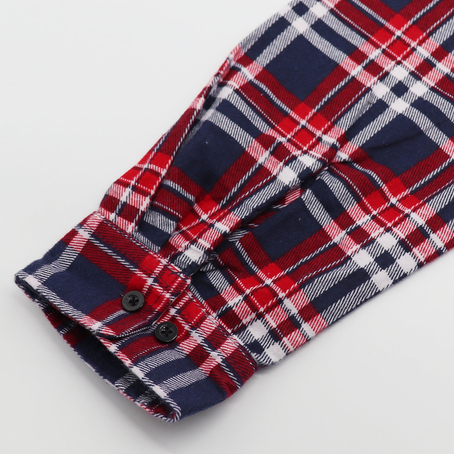 Men's 100% Cotton Flannelette Shirt Long Sleeve Plaid Check Flannel w Pockets, Heritage Red Plaid, L