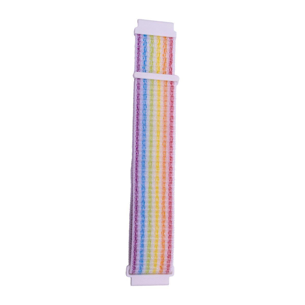 20mm Nylon Braided Sport Loop Velcro Watch Band Strap Compatible Replacement - Seashells