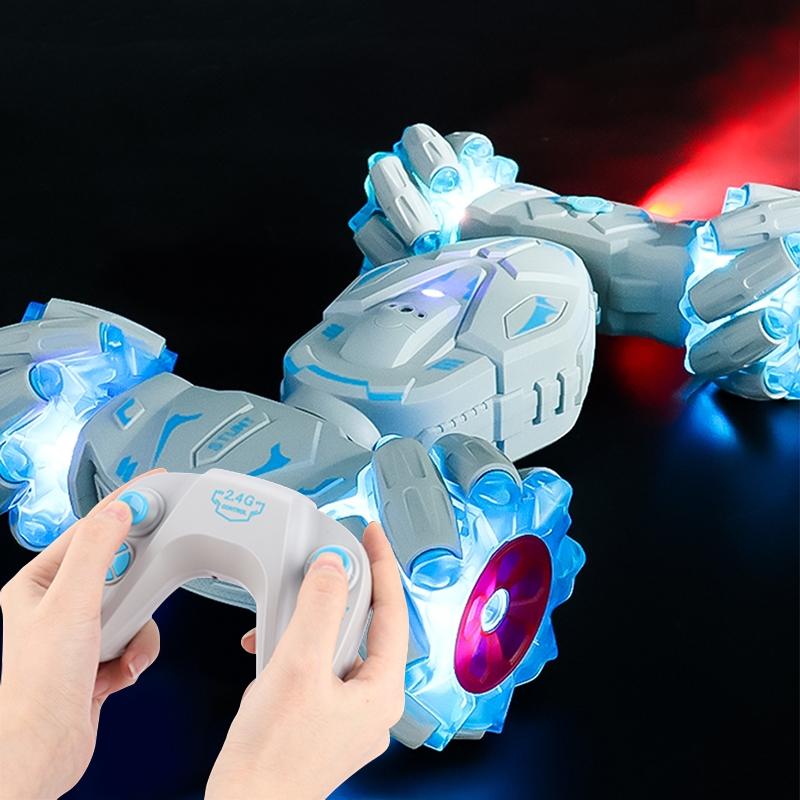 Stunt Car with 2.4g Remote Control - Single Rc Torsion Design - Red