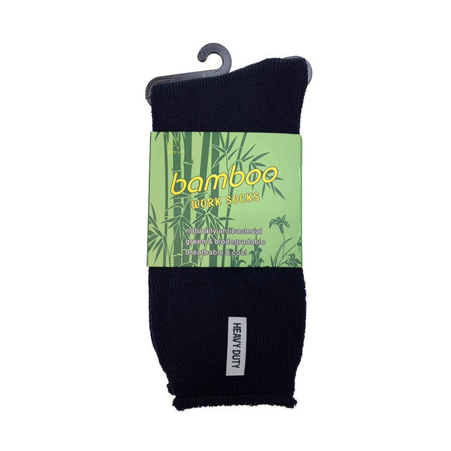 24 Pairs PREMIUM BAMBOO SOCKS Mens Heavy Duty Thick Work Socks Cushion BULK - Assorted Colour Pack - 11-14