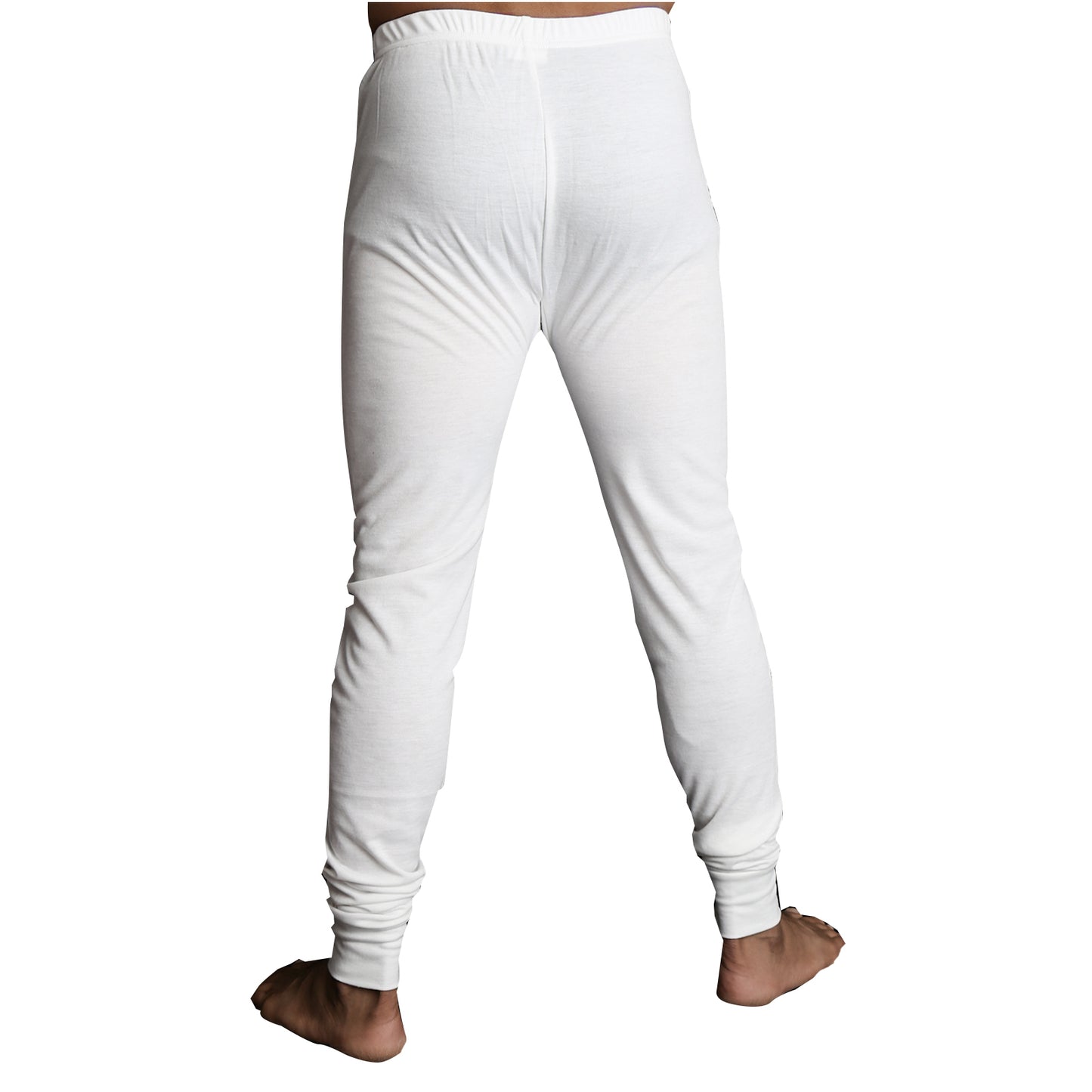 Mens Merino Wool Blend Long John Thermal Pants Underwear Thermals Warm Winter - Beige - 4XL