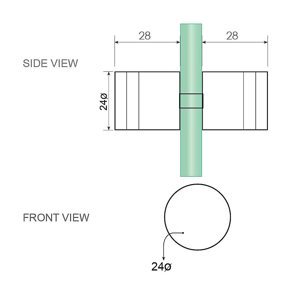 120x120cm Double Door Corner Shower Screen – Black F-Brackets, Brass Hinges & Round Knob Handle