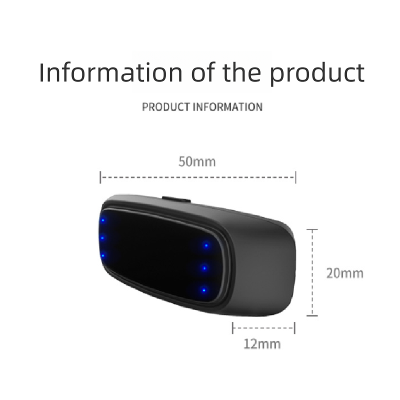 Black Smart Anti-Snoring Device - TENS Pulse Snore Stopper for Quieter Sleep