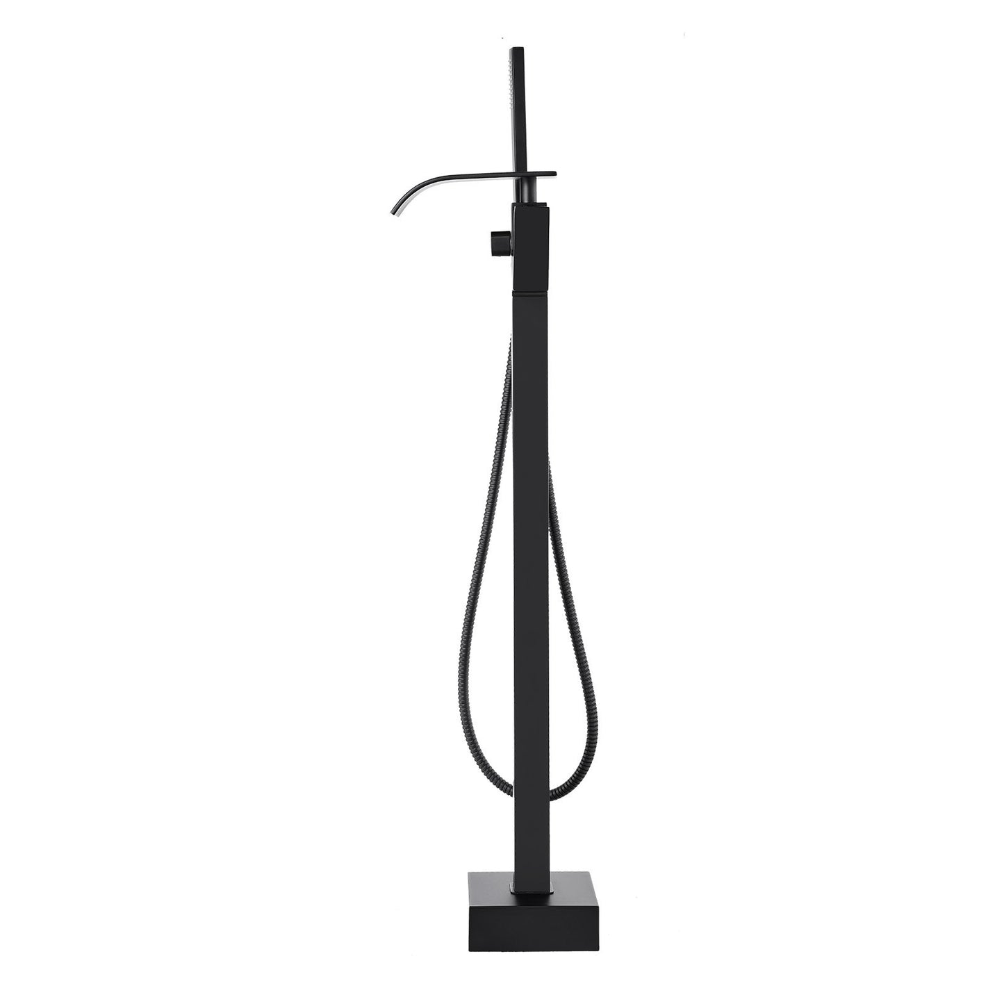 Freestanding Bathtub Faucet, Floor Mount, Freestanding Tub Filler, Shower Mixer Taps, Two Water Modes, 360° Swivel Spout, for Bathing & Showering Pet Bathing Cleaning Drains Toilet Flushing