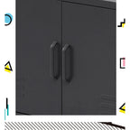 Artiss Buffet Sideboard Metal Cabinet - BASE Charcoal