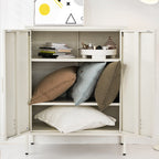 Artiss Buffet Sideboard Metal Cabinet - SWEETHEART White