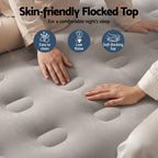 Weisshorn Queen Air Mattress with Rechargeable Cordless Pump 46cm