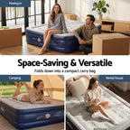 Weisshorn Queen Air Mattress with Rechargeable Cordless Pump 46cm