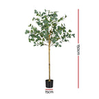 Artiss 150cm Artificial Eucalyptus Tree with Realistic Textured Leaves for Indoor Home Office Decor