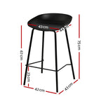 Artiss 2x Bar Stools Kitchen Counter Stools Metal