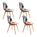 Artiss Dining Chairs Set of 4 Fabric Retro Replica DSW