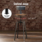 Artiss Bar Table and Stools Set Dining Desk Industrial Kitchen Chairs Cafe Pub