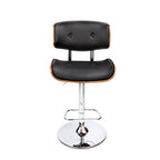Artiss Bar Stools Gas Lift Leather Black