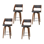 Artiss 4x Bar Stools Swivel Leather Chair 65cm