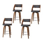 Artiss 4x Bar Stools Swivel Leather Chair 65cm