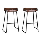 Artiss 2x Bar Stools Tractor Seat 65cm