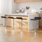 Artiss 4x Bar Stools Adjustable Gas Lift Chairs Black