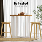Artiss 2x Bar Stools Bamboo Rattan Stool Counter Chair Kitchen Barstools