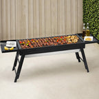 Grillz Charcoal BBQ Grill Smoker Portable Barbecue Outdoor Foldable Camping
