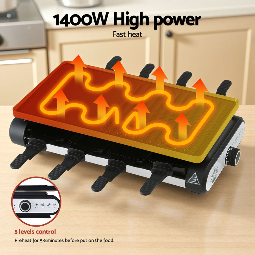 Grillz 1400W Electric BBQ Grill w/ 7 Cooking Pans