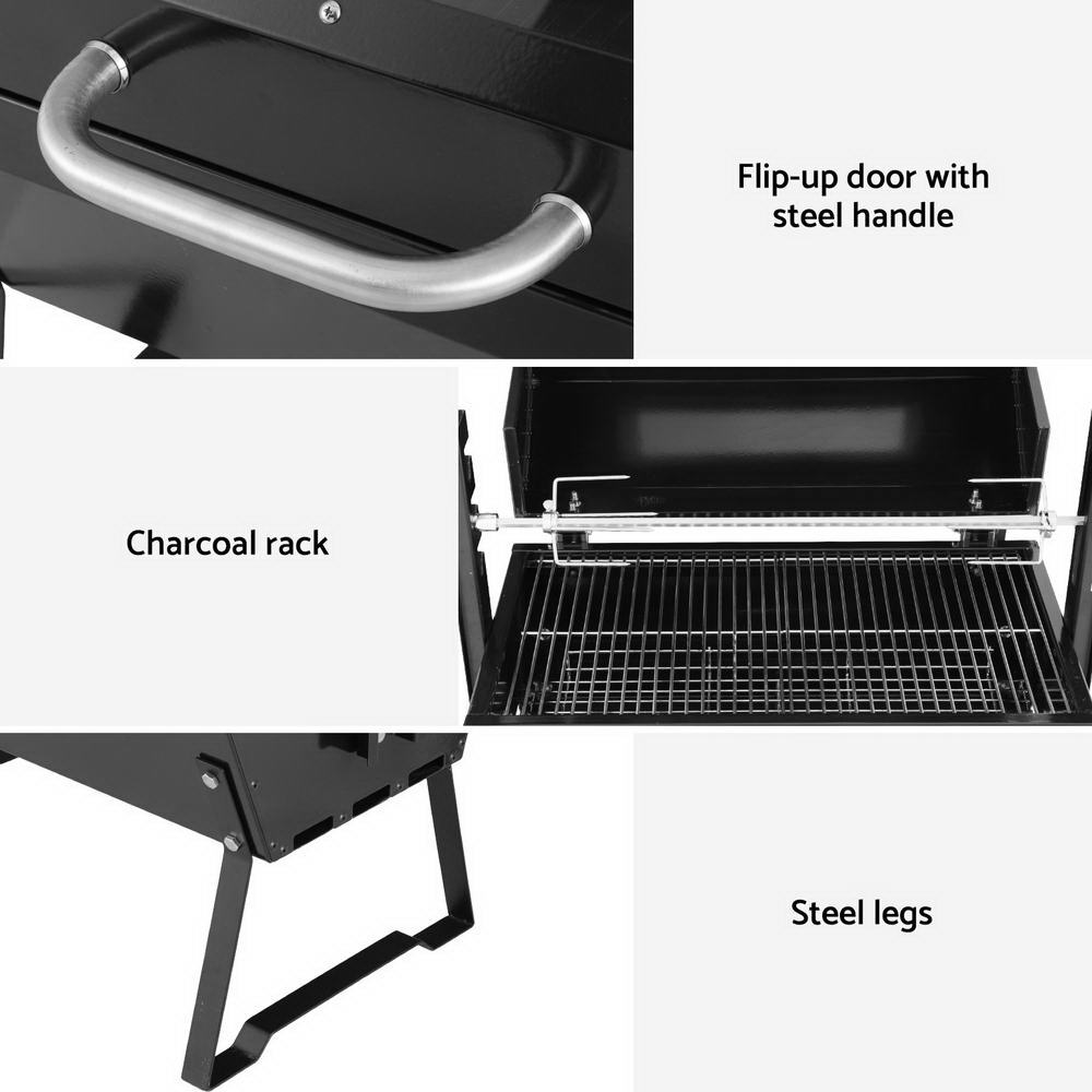 Grillz BBQ Grill Charcoal Electric Smoker Roaster