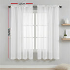 Artiss Blockout Curtains 2X 132x160cm Light Filtering Window Drapes Rod Pocket